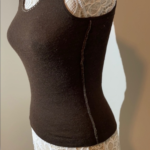 Evelyn wool brown vest size S - Picture 4 of 10